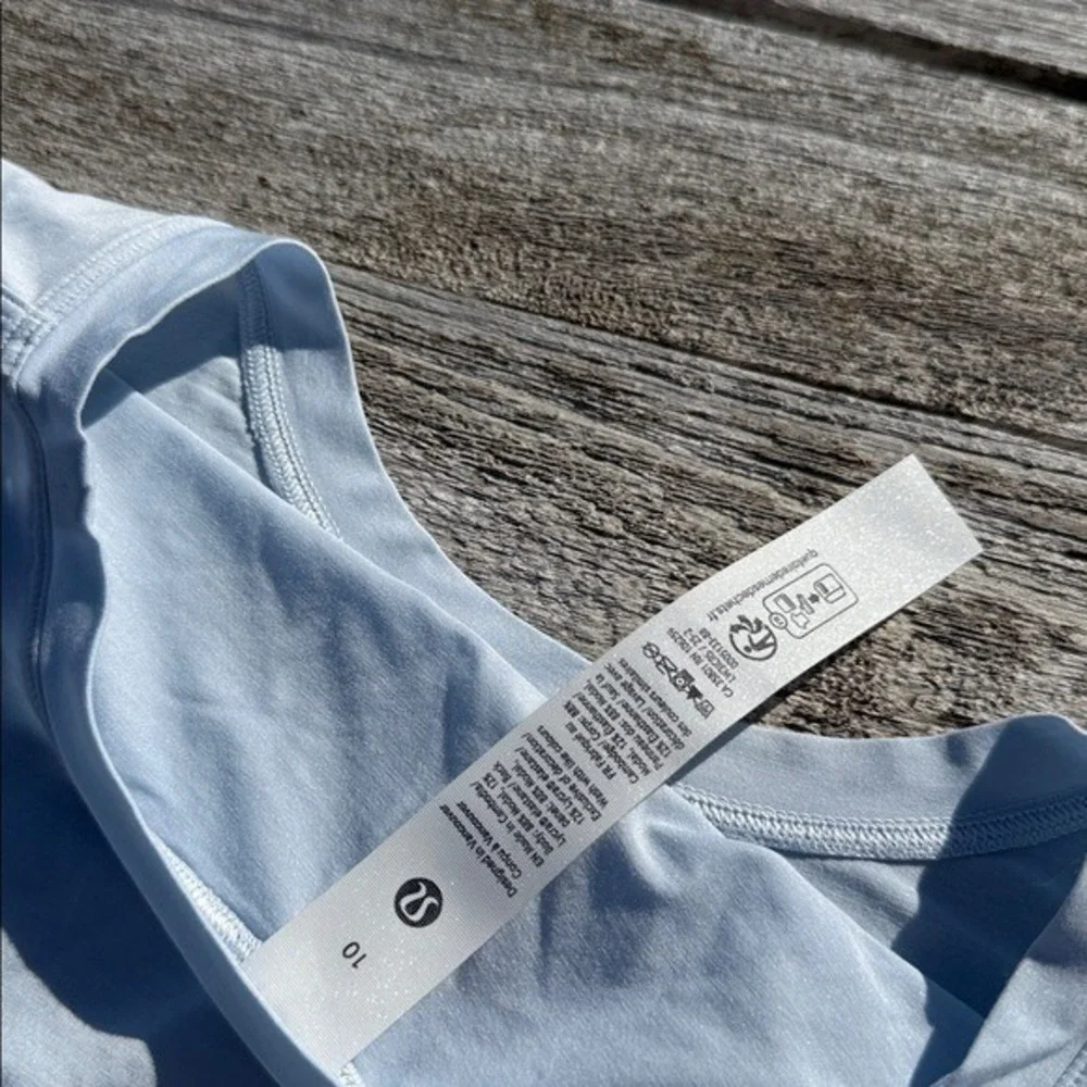 Lululemon Modal Relaxed-Fit Lounge‎ Long-Sleeve Shirt size 10 starch blue nwt